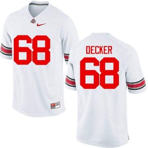 Men's Ohio State Buckeyes #68 Taylor Decker White Nike NCAA College Football Jersey For Sale MKZ6844NO